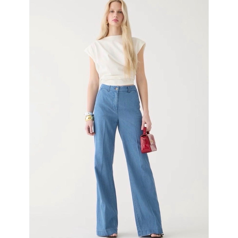 J. CREW Carolina flare chambray pant NWT size 6